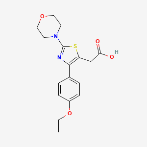 2-(4-(4-Ethoxyphenyl)-2-morpholinothiazol-5-yl)acetic acid