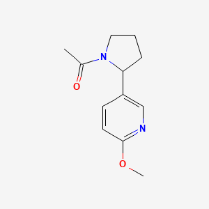 1-(2-(6-Methoxypyridin-3-yl)pyrrolidin-1-yl)ethanone