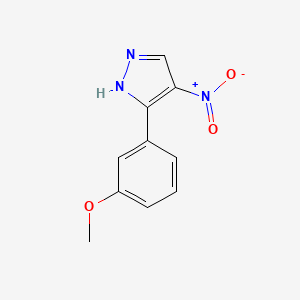 3-(3-Methoxyphenyl)-4-nitro-1H-pyrazole