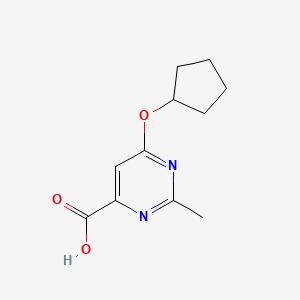 6-(Cyclopentyloxy)-2-methylpyrimidine-4-carboxylic acid