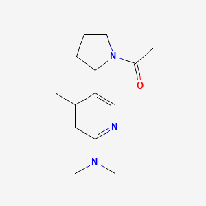 1-(2-(6-(Dimethylamino)-4-methylpyridin-3-yl)pyrrolidin-1-yl)ethanone