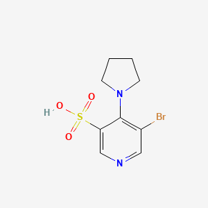 5-Bromo-4-(pyrrolidin-1-yl)pyridine-3-sulfonic acid