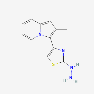 2-Hydrazinyl-4-(2-methylindolizin-3-yl)thiazole