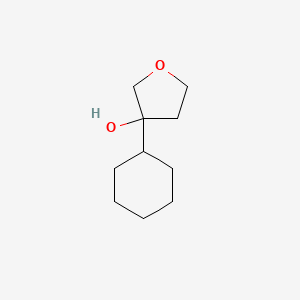 molecular formula C10H18O2 B15058212 3-Cyclohexyltetrahydrofuran-3-OL 