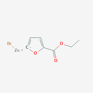 molecular formula C7H7BrO3Zn B1505822 bromozinc(1+);ethyl 2H-furan-2-ide-5-carboxylate 