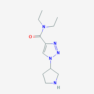 N,N-Diethyl-1-(pyrrolidin-3-yl)-1H-1,2,3-triazole-4-carboxamide