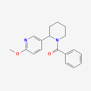 (2-(6-Methoxypyridin-3-yl)piperidin-1-yl)(phenyl)methanone