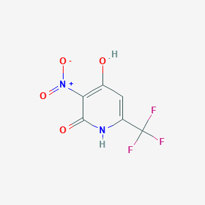 molecular formula C6H3F3N2O4 B1505823 3-Nitro-6-(trifluoromethyl)pyridine-2,4-diol CAS No. 947144-26-5