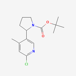 tert-Butyl 2-(6-chloro-4-methylpyridin-3-yl)pyrrolidine-1-carboxylate