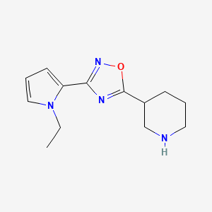 3-(1-Ethyl-1H-pyrrol-2-yl)-5-(piperidin-3-yl)-1,2,4-oxadiazole