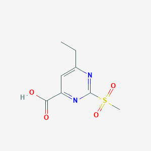 molecular formula C8H10N2O4S B1505824 6-Ethyl-2-methylsulfonylpyrimidine-4-carboxylic acid 