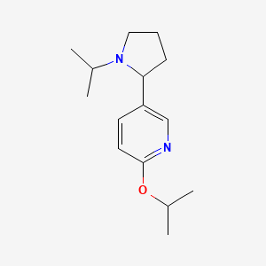 molecular formula C15H24N2O B15058246 2-Isopropoxy-5-(1-isopropylpyrrolidin-2-yl)pyridine 