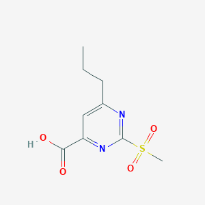 molecular formula C9H12N2O4S B1505826 2-Methylsulfonyl-6-propylpyrimidine-4-carboxylic acid 