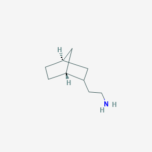 molecular formula C9H17N B1505827 2-[(1R,4S)-2-Bicyclo[2.2.1]heptanyl]ethanamine 