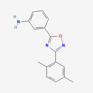 3-(3-(2,5-Dimethylphenyl)-1,2,4-oxadiazol-5-yl)aniline