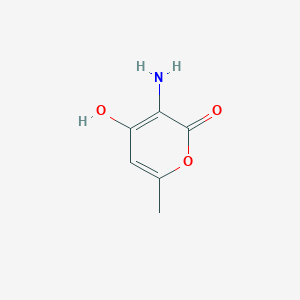 molecular formula C6H7NO3 B1505831 3-Amino-4-hydroxy-6-methyl-2H-pyran-2-one CAS No. 83432-20-6