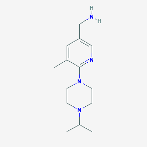 (6-(4-Isopropylpiperazin-1-yl)-5-methylpyridin-3-yl)methanamine