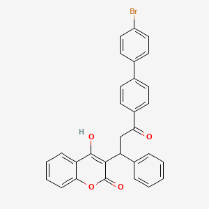 molecular formula C30H21BrO4 B1505833 3-(3-(4'-Bromo(1,1'-biphenyl)-4-yl)-3-oxo-1-phenylpropyl)-4-hydroxy-2-benzopyrone CAS No. 28614-07-5
