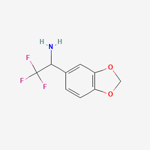 1-(Benzo[d][1,3]dioxol-5-yl)-2,2,2-trifluoroethanamine