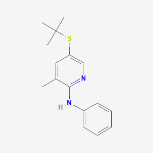 5-(tert-Butylthio)-3-methyl-N-phenylpyridin-2-amine