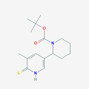 tert-Butyl 2-(6-mercapto-5-methylpyridin-3-yl)piperidine-1-carboxylate