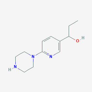 1-(6-(Piperazin-1-yl)pyridin-3-yl)propan-1-ol