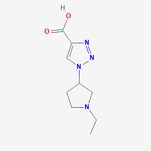 1-(1-Ethylpyrrolidin-3-yl)-1H-1,2,3-triazole-4-carboxylic acid