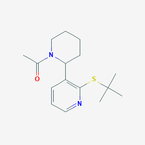 1-(2-(2-(tert-Butylthio)pyridin-3-yl)piperidin-1-yl)ethanone