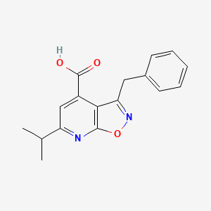 3-Benzyl-6-isopropylisoxazolo[5,4-b]pyridine-4-carboxylic acid