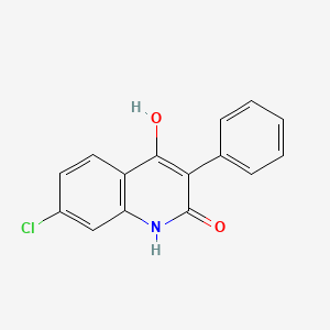molecular formula C15H10ClNO2 B1505843 3-Phenyl-4-hydroxy-7-chloroquinolin-2(1H)-one CAS No. 28563-19-1