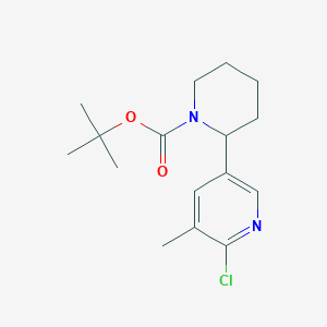 tert-Butyl 2-(6-chloro-5-methylpyridin-3-yl)piperidine-1-carboxylate