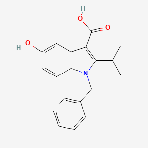 molecular formula C19H19NO3 B1505848 1-benzyl-5-hydroxy-2-isopropyl-1H-indole-3-carboxylic acid 