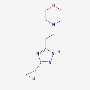 4-(2-(5-Cyclopropyl-1H-1,2,4-triazol-3-yl)ethyl)morpholine