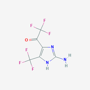 molecular formula C6H3F6N3O B1505867 2-Amino-5-trifluoromethyl-4-trifluoroacetyl-imidazole CAS No. 1021875-65-9