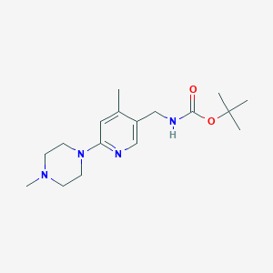 tert-Butyl ((4-methyl-6-(4-methylpiperazin-1-yl)pyridin-3-yl)methyl)carbamate