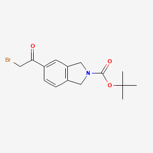 5-(2-Bromo-acetyl)-1,3-dihydro-isoindole-2-carboxylic acid tert-butyl ester