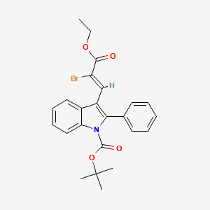 N-Boc-3-(2-Bromo-2-ethoxycarbonylvinyl)-2-phenylindole