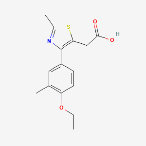 2-(4-(4-Ethoxy-3-methylphenyl)-2-methylthiazol-5-yl)acetic acid