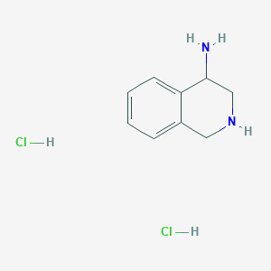 molecular formula C9H14Cl2N2 B1505874 1,2,3,4-Tetrahydroisoquinolin-4-amine dihydrochloride CAS No. 486453-50-3