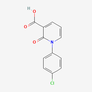 molecular formula C12H8ClNO3 B15058741 1-(4-Chlorophenyl)-2-oxo-1,2-dihydropyridine-3-carboxylic acid 