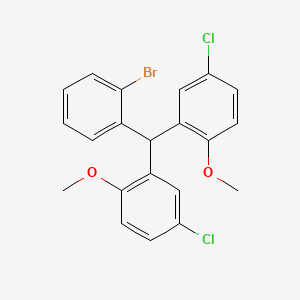2-((2-Bromophenyl)(5-chloro-2-methoxyphenyl)methyl)-4-chloro-1-methoxybenzene