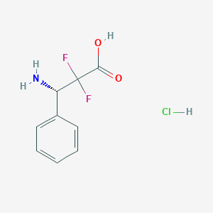 molecular formula C9H10ClF2NO2 B1505891 (S)-3-Amino-2,2-difluoro-3-phenylpropionic acid hydrochloride CAS No. 252681-18-8