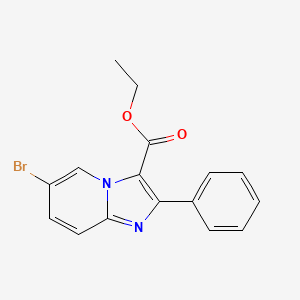 molecular formula C16H13BrN2O2 B1505893 Ethyl 6-bromo-2-phenylimidazo[1,2-A]pyridine-3-carboxylate CAS No. 885276-79-9