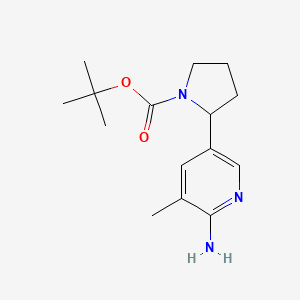 tert-Butyl 2-(6-amino-5-methylpyridin-3-yl)pyrrolidine-1-carboxylate