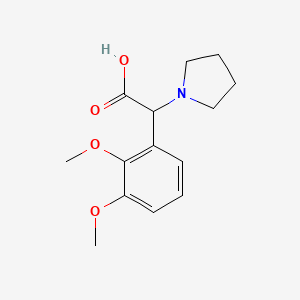 2-(2,3-Dimethoxyphenyl)-2-(pyrrolidin-1-yl)acetic acid