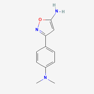 3-(4-Dimethylamino-phenyl)-isoxazol-5-ylamine