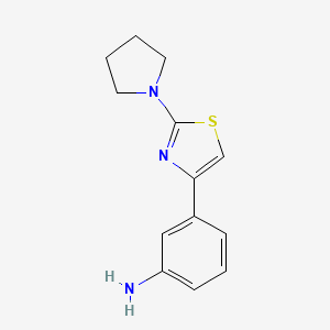 3-(2-(Pyrrolidin-1-yl)thiazol-4-yl)aniline