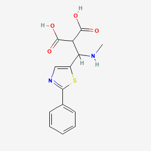 2-((Methylamino)(2-phenylthiazol-5-yl)methyl)malonicacid