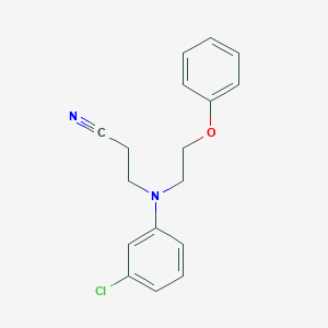 molecular formula C17H17ClN2O B1505900 3-Chloro-N-cyanoethyl-N-phenyloxyethylaniline CAS No. 83543-34-4