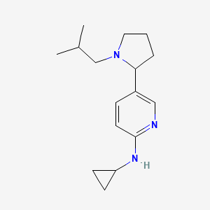 N-Cyclopropyl-5-(1-isobutylpyrrolidin-2-yl)pyridin-2-amine